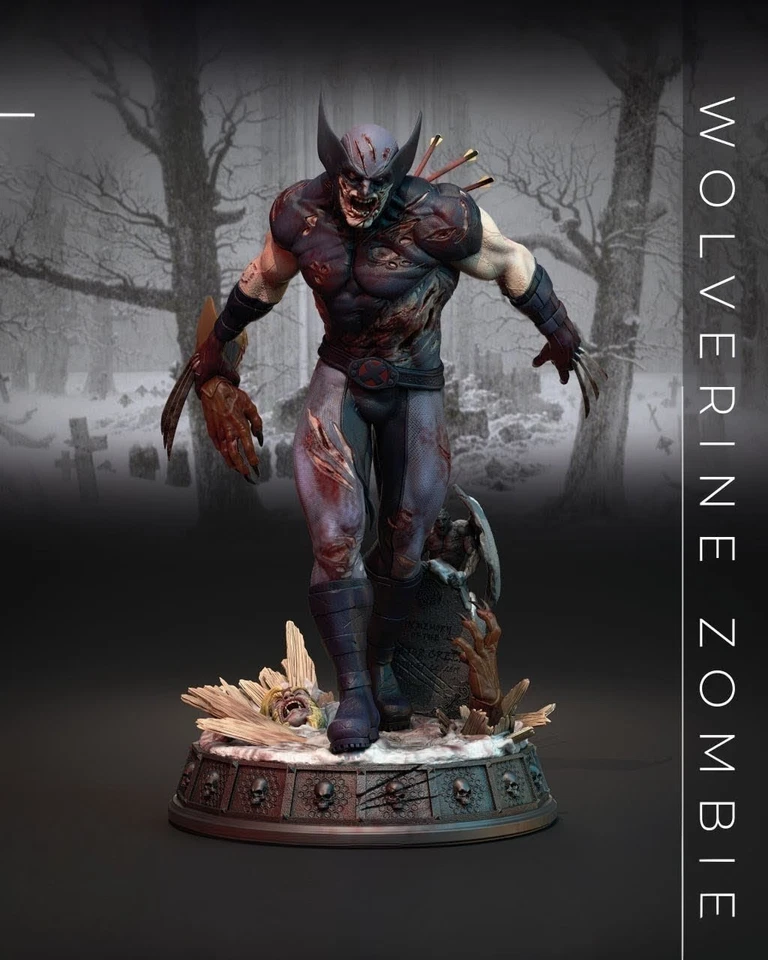 DIGITAL Wolverine X Men STL ARCHIVO 3Dd LISTO PARA IMPRIMIR INCREÍBLE figura estatua Foto 1 de 1