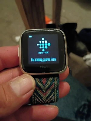 Smartwatch Fitbit Versa 2 cinza pulseira pequena  - Imagem 1 de 4