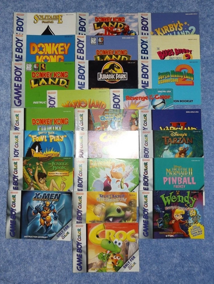 Nintendo Game Boy & Color Video Game Instruction Booklets/Manuals----You Choose! - Image 1 of 1