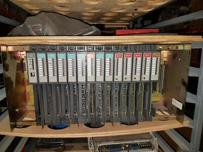 Cincinnati Milacron 3-424-1890A chassis with IBA DCI TTLI ACO TTLO modules x 14 - Image 1 of 4