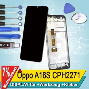 Display Für Oppo A16S CPH2271 Bildschirm Lcd Schwarz Rahmen+ - Bild 1 von 5