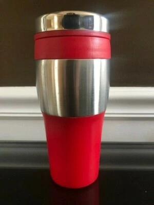 Taza de viaje de cercanías vaso de acero inoxidable aspiradora - mantiene bebidas calientes frías logotipo Foto 1 de 4