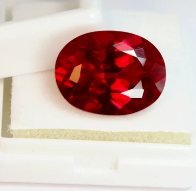 5.40 Ct Natural Burmese Red Ruby Oval Cut Faceted Certified Loose Gemstone - Image 1 of 4