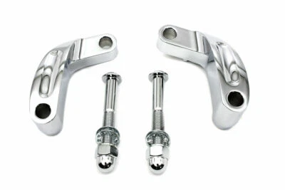 Kit de reubicación de espejo cromado Prime para Harley Davidson de V-Twin Foto 1 de 2