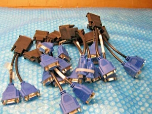LOTS of 2 Molex E208931 DMS-59 male to dual femaleDVI-I duaL link - Picture 1 of 3