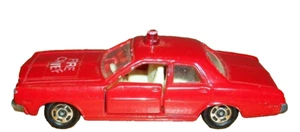 Vintage Tomy Pocket Cars # F 8.9.10.18 Dodge Coronet Custom Fire Chief 1/64 - Picture 1 of 5