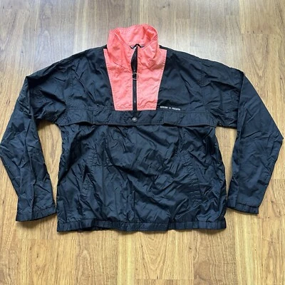 Chaqueta cortavientos de nailon con cremallera 1/4 Ocean Pacific unisex talla grande años 80 de colección Foto 1 de 4