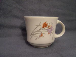 TAZA DE TÉ BLANCA "FLORES ROSAS" TAZA DE CAFÉ - Imagen 1 de 4