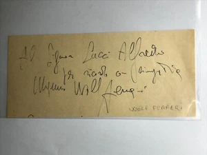 Autogramm ERMANNO WOLF-FERRARI (†1948)-Komponist-Opera buffa-München-Mozarteum - Picture 1 of 1