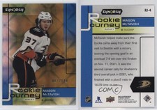 2021-22 Upper Deck Synergy Journey Away Gold /149 Mason McTavish #RJ-4 Rookie RC