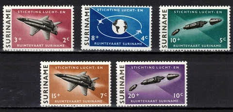 SURINAM Scott B99-103 Mint Hinged Cover