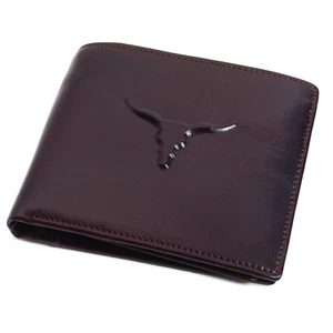 Men's Genuine Leather Wallet Credit Card Holders Zipper Coin Pocket Purse  - Picture 1 of 10