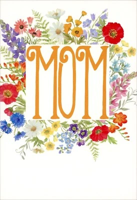 Caspari HAPPY MOTHER'S DAY Card FOR MOM, Spring Flower Garden by Janine Moore +✉ - Image 1 of 4