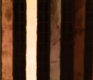 DESIGNERS GUILD Giordano Monteverdi Raised Velvet Stripe Brown Black Remnant New - Picture 1 of 1