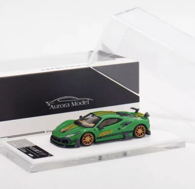 AM 1/64 Scale Ferrari MANSORY F8XX Green Diecast car Model Toy Gift NIB - Image 1 of 4