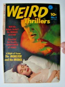 Weird Thrillers #1 Rondo Hatton Photograph Cover Ziff Davis Publ 1951 VG/FN - Picture 1 of 6