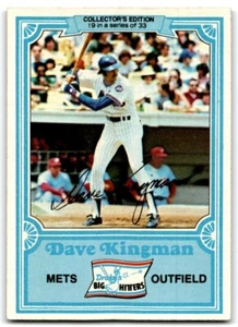 1981 TOPPS DRAKE'S BIG HITTERS DAVE KINGMAN NEW YORK METS #19 - Picture 1 of 2