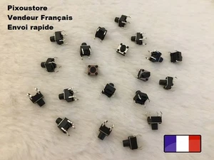 Lot de 10 mini bouton poussoir CI de 6x6x7mm neufs - Picture 1 of 3