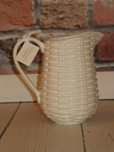 Williams Sonoma Aerin Basketweave Pitcher - New With Tags - Picture 1 of 4
