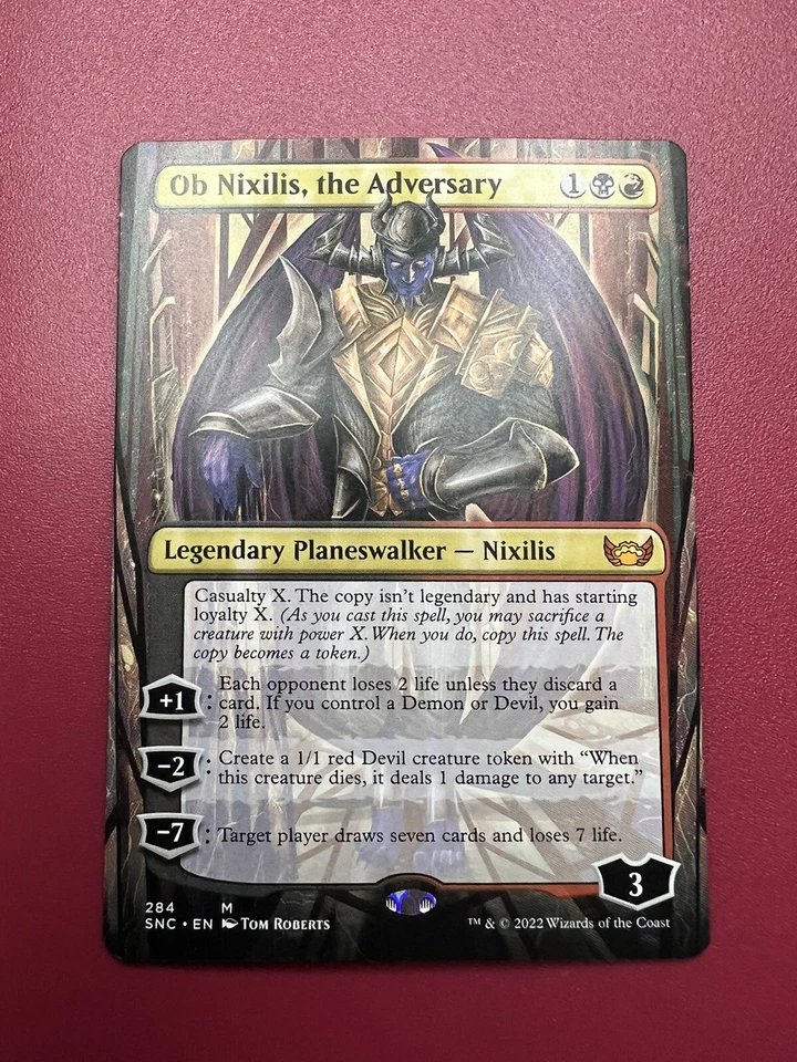 Ob Nixilis, the Adversary - BORDERLESS | Streets of New Capenna NM MTG English - Image 1 of 1