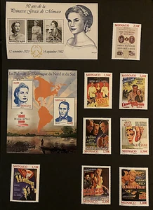 Monaco Princess Grace Kelly Stamp Collection Cinema Movies Films MNH - Picture 1 of 1