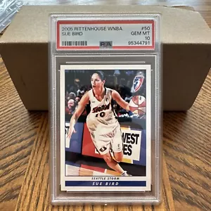 2005 Rittenhouse WNBA Sue Bird #50 PSA 10 Pop 4! Seattle Storm - Picture 1 of 2