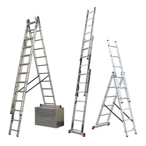 Krause Corda Aluleiter Alu Multifunktionsleiter Vielzweckleiter Mehrzweckleiter - Bild 1 von 14