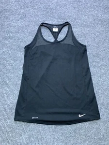 Nike Tank Top Women's Small Black Dri-Fit Racerback Running Workout Sports  - Picture 1 of 12