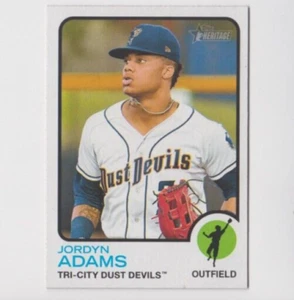 (15) Jordyn Adams 2022 TOPPS HERENCIA LIGAS MENORES NOVATO LOTE #87 DUST DEVILS - Imagen 1 de 1