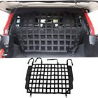 For Jeep Wrangler JK JL 2007-2022 PVC+ABS black rear seat isolation net 1PCS