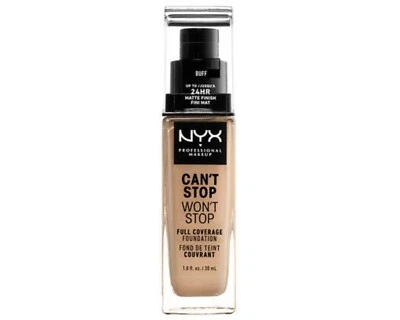 NYX Can't Stop Won't Stop Full Coverage Foundation - Buff 1 fl oz - Image 1 of 2