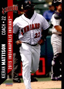 2015 Indianapolis Indians Choice #31 Kieran Mattison Anderson California CA Card
