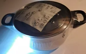 IKEA ANNONS 5-Piece (3 Pots~2 Covers) Cookware Set Glass/Stainless Steel Pots - Picture 1 of 13