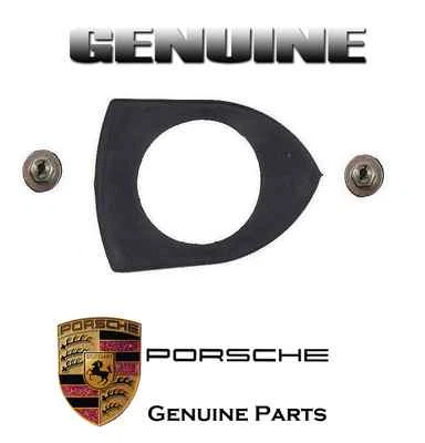 Genuine FRONT HOOD Emblem Seal & TWO Emblem Retaining Nuts For Porsche - Image 1 of 2