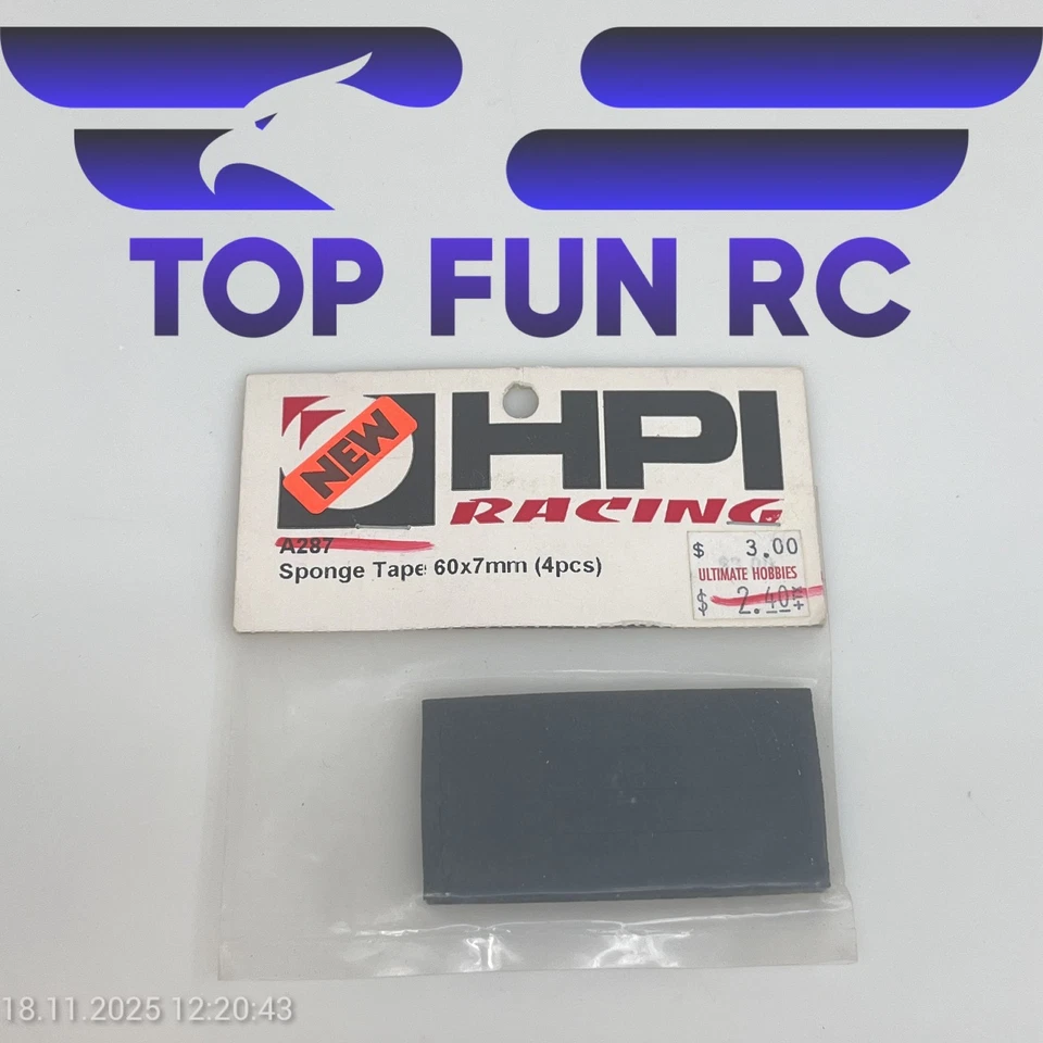 HPI A287 SPONGE TAPE 60X7MM (4PCS) FOR HPI SAVAGE RC MONSTER TRUCK 1/8 SCALE - Image 1 of 1