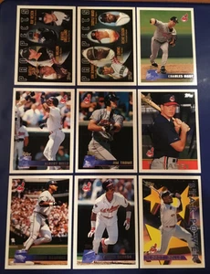 1996 Topps CLEVELAND INDIANS Complete Team Set 23 Thome, Belle, Baerga w RC's - Picture 1 of 1