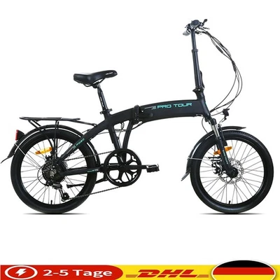 Motorunterstütztes 20-Zoll-Faltrad 7-Gang-LED-Display Ultraleicht-City-Bike - Bild 1 von 4