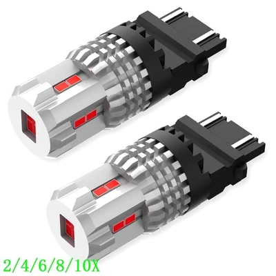 Red 3157 LED Lights Tail Light Bulbs For Ford F-150 F-350 Super Duty 3156 2/10x - Image 1 of 4