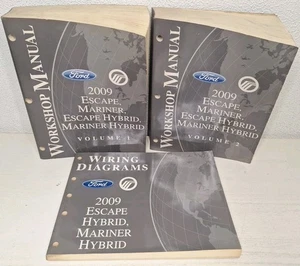 2009 Ford Escape Mercury Mariner Gas & Hybrid Service Repair Shop Manual SET OEM - Picture 1 of 2