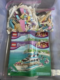 LEGO Friends 41015 Dolphin Cruiser Yacht 2013 Retired Set w/ Manuals Complete