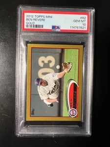2012 Topps Mini Gold #62 Ben Revere #'d 48/61 PSA 10 POP 1 - Picture 1 of 2