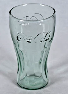 Vintage Coca Cola Cola Libbey piccolo bicchiere verde alto 4-1/2" - Foto 1 di 7