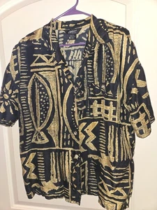 Options Melrose Vintage 100% Silk Women's Button Up Blouse Size Large - Picture 1 of 7