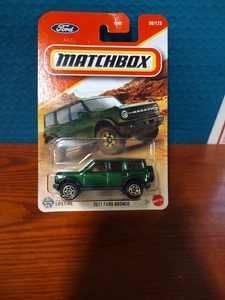 2025 Matchbox 2021 Ford Bronco 30/125 Green 🆕 - Picture 1 of 5