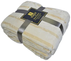 Manta de sofá cama doble de 70 x 90 pulgadas de felpa polar Napa súper suave cálida - Imagen 1 de 11