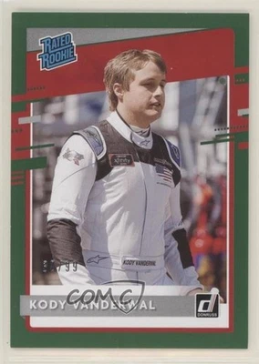 2021 Panini Donruss NASCAR Rated Rookie Green /99 Kody Vanderwal #30 Rookie RC - Image 1 of 2