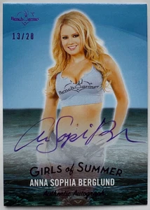 2025 BENCHWARMER GIRLS OF SUMMER ANNA SOPHIA BERGLUND PURPLE AUTOGRAPH CARD /20 - Picture 1 of 2