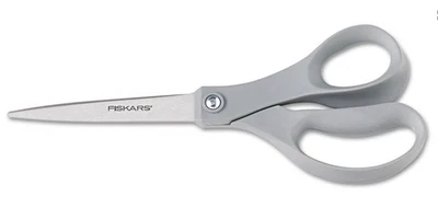NEW 8" Fiskars Stainless Steel Non-Stick Performance Scissors Gray Handle - Image 1 of 4