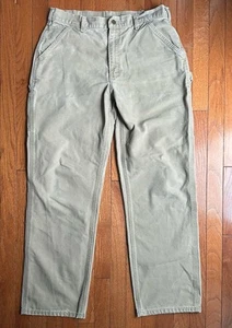 Carpintero Carhartt 34x34 RN#14806 caqui oscuro DKH envejecido - Imagen 1 de 7