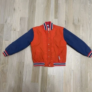Vintage London Fog Orange Button Zip Up Jacket (Size:L/7) - Picture 1 of 8